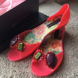 Steven by Steve Madden D’Orsay Fuschia Flat Jellys